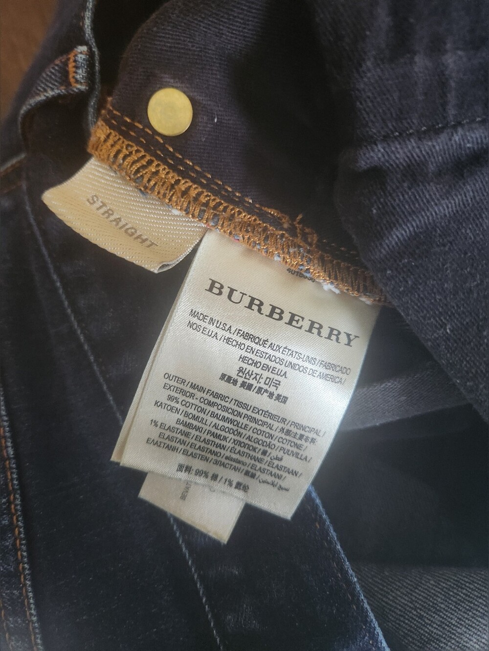 Women's Burberry Button Up Straight Jeans 30X32 - Picture 5 of 12